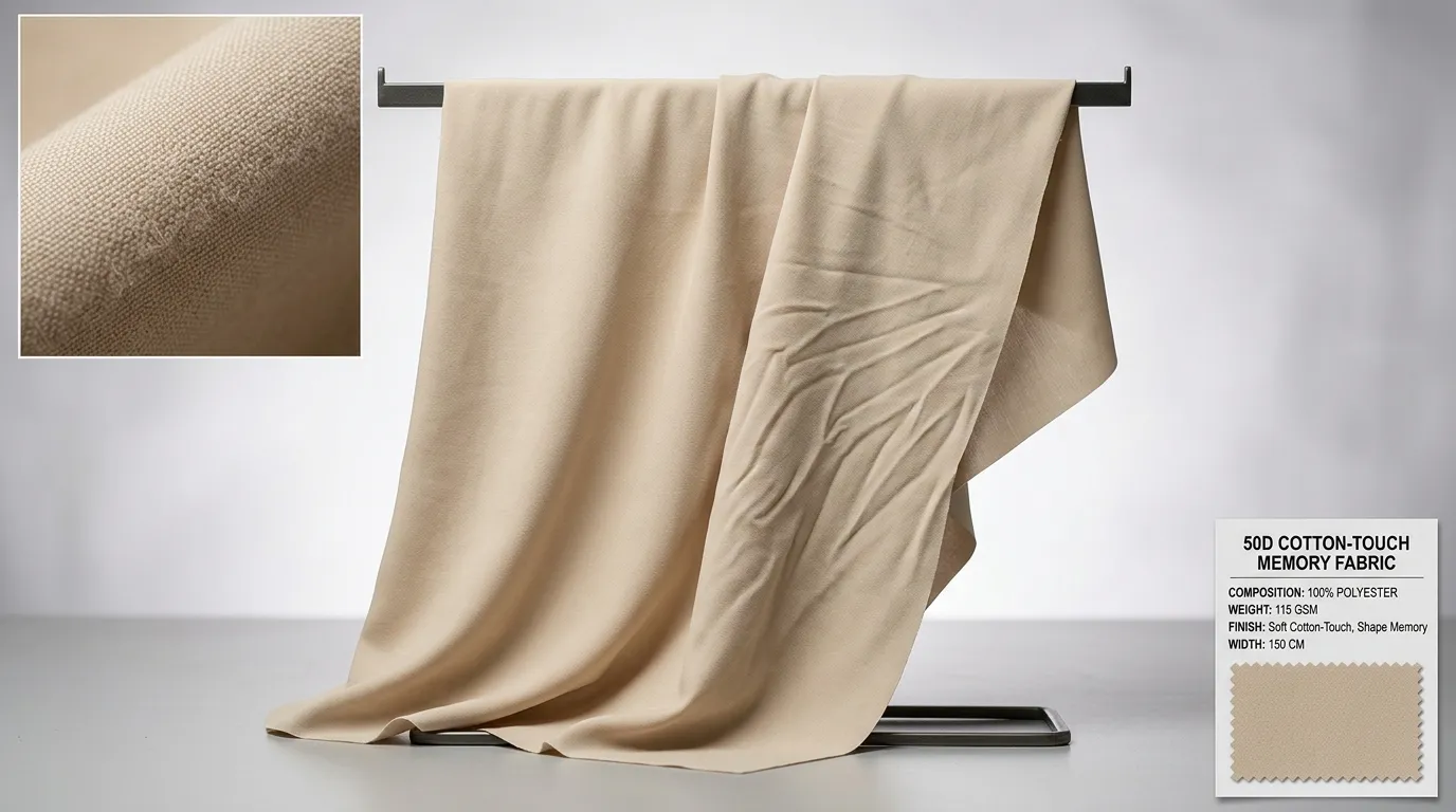 50D Cotton-Touch Memory Fabric